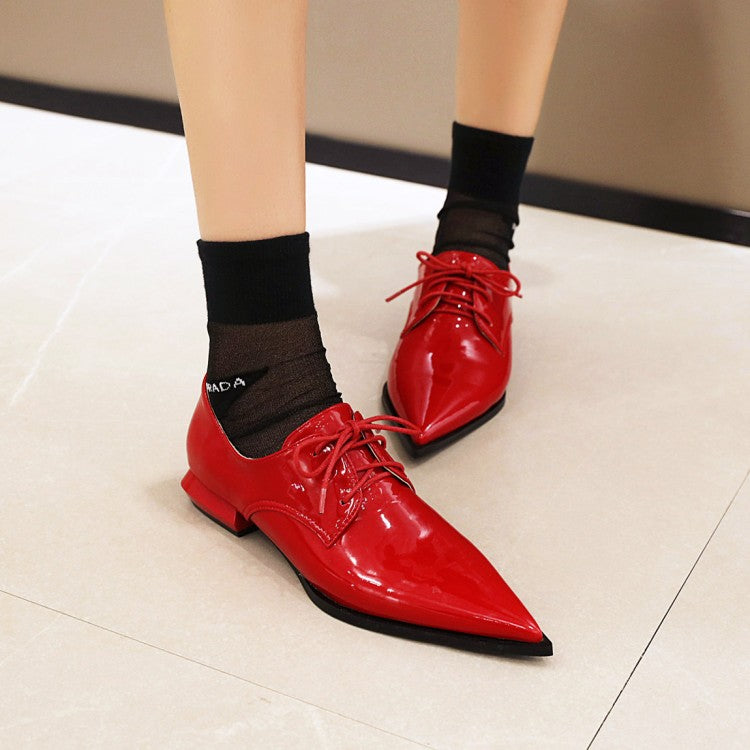 Women's Pointed Toe Low Heels Shoes