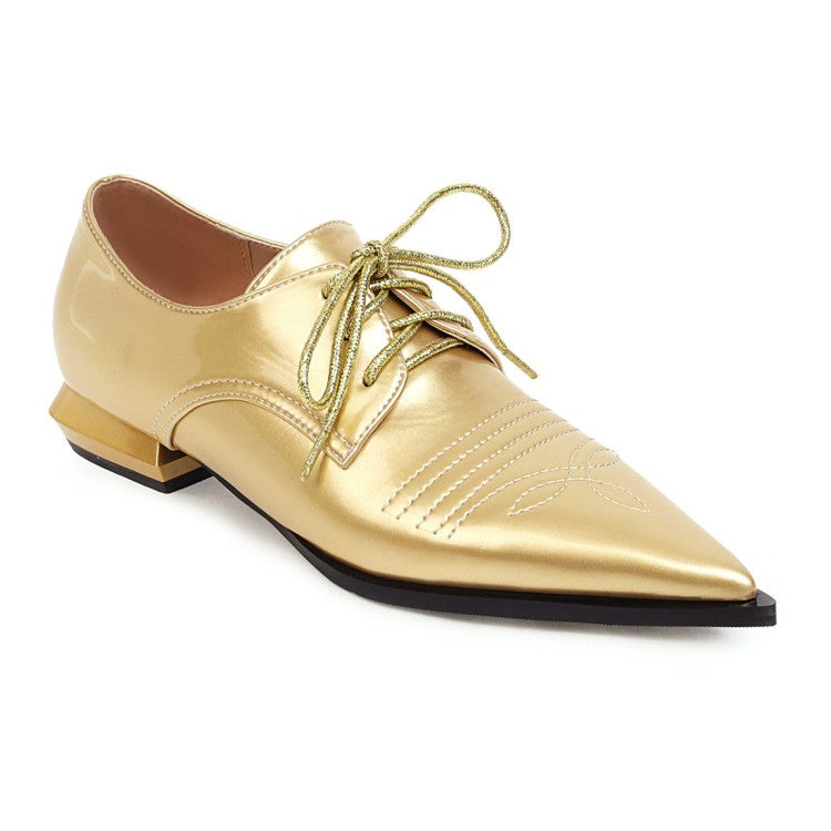 Women's Pointed Toe Low Heel Shoes
