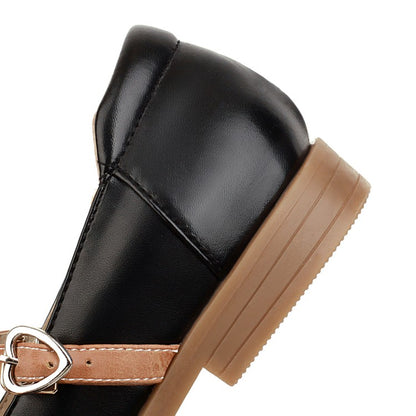 Women's  Buckle Belt Flats Mary Jane Shoes