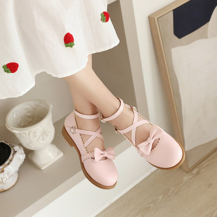 Women's  Flats Shoes with Bowtie