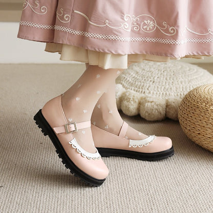 Women's  Platform Flats Mary Jane Shoes