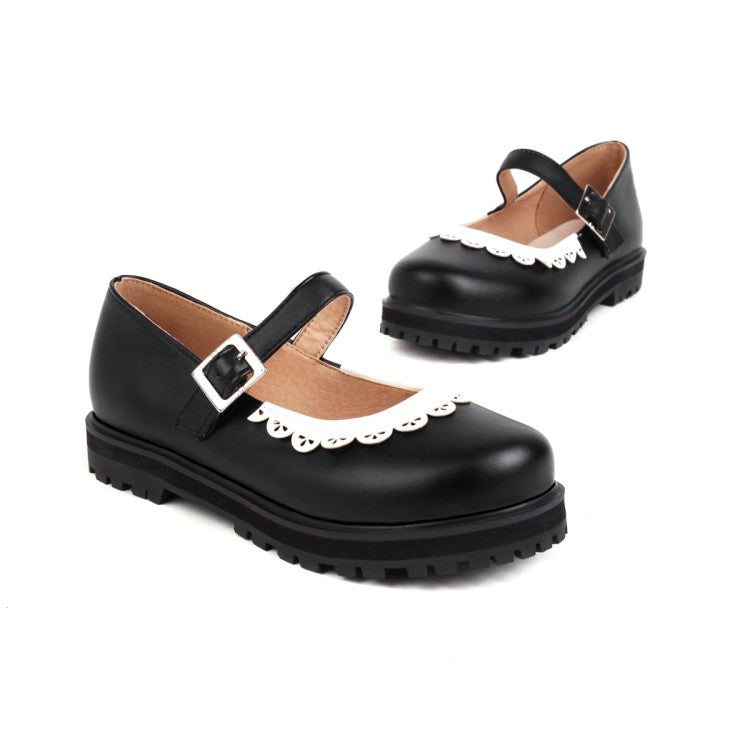 Women's  Platform Flats Mary Jane Shoes