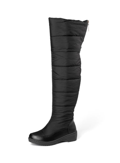 Women's Wedge Heels Down Over the Knee Boots for Winter