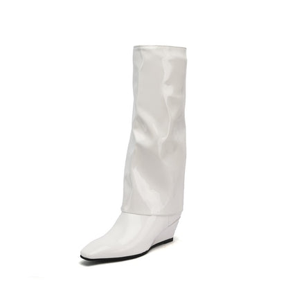 Women's Wedges Heel Knee High Boots