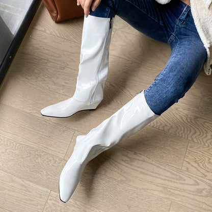 Women's Wedges Heel Knee High Boots