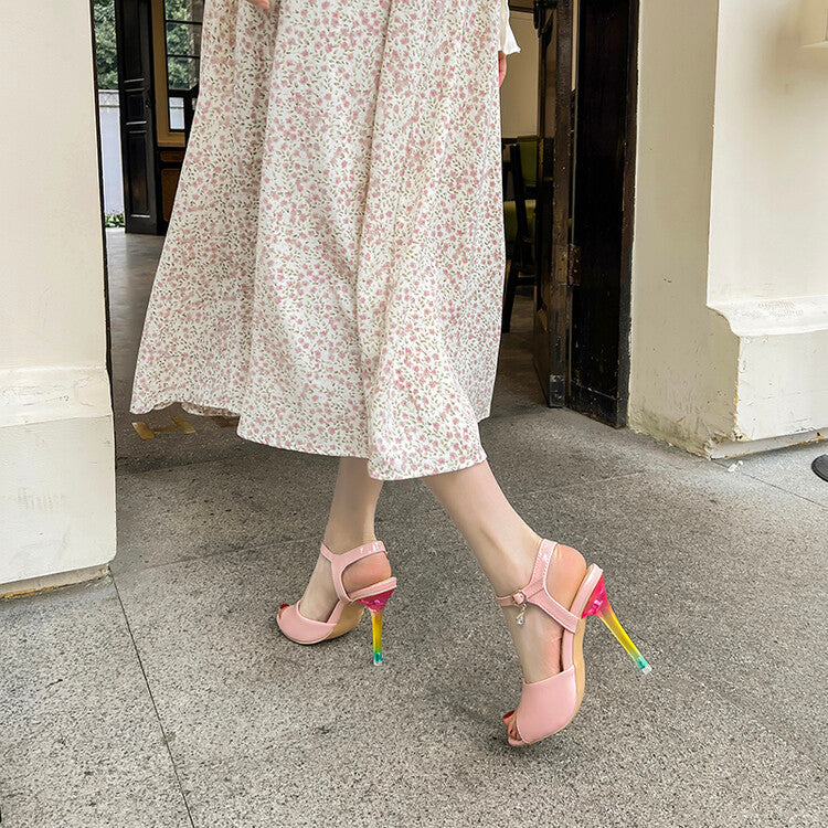Women's Ankle Strap Stiletto Heels Sandals