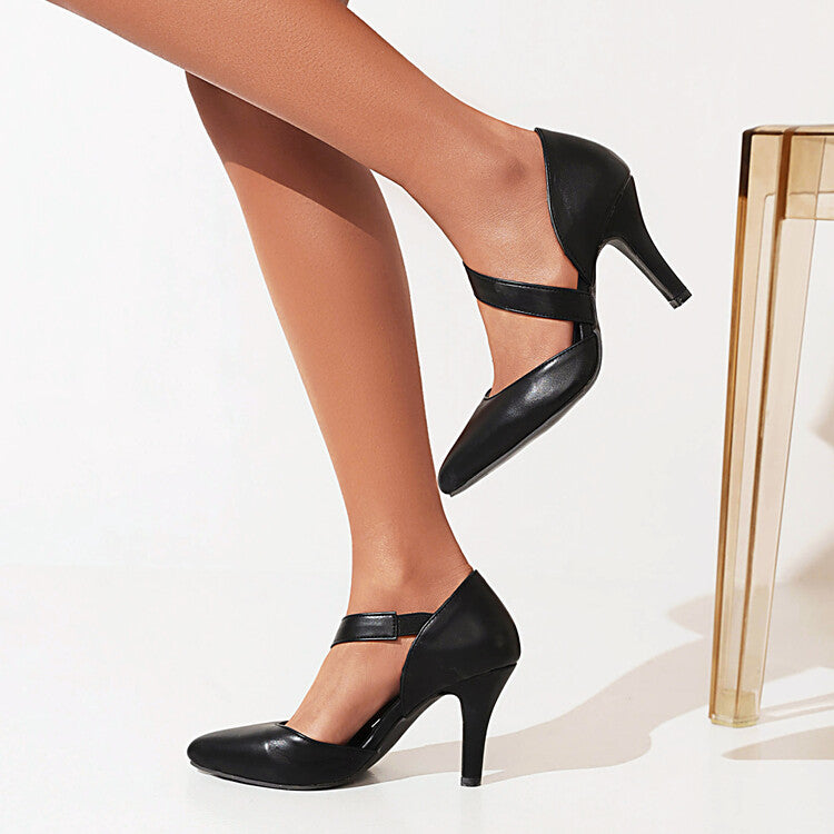 Women's Pointed Toe Stiletto High Heel Sandals
