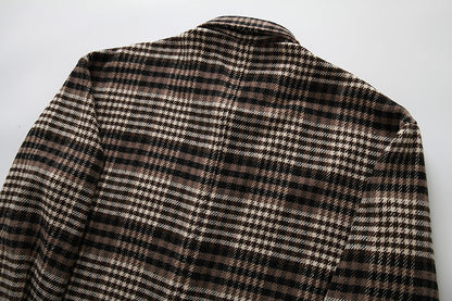 Men's Flannel Grid Style Coat Shirts