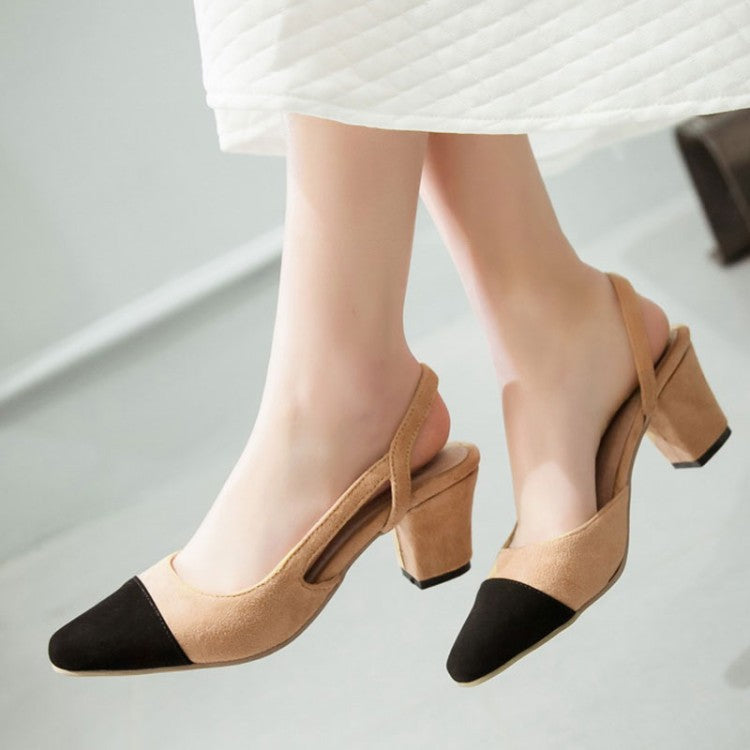Womens Slip On Kitten Mid Heel Pumps Pointed Toe Professional Office Dress  Shoes | eBay