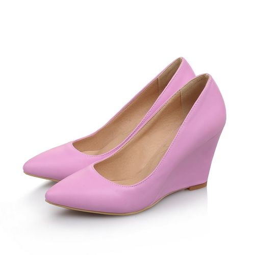 Pointed Toe Women Platform Wedge Shoes Woman