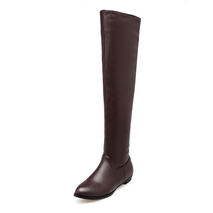 Pu Leather Over the Knee Boots for Women 7069 – meetfun