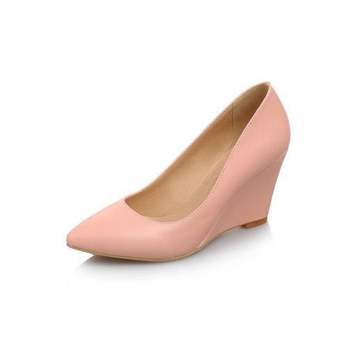 Pointed Toe Women Platform Wedge Shoes Woman