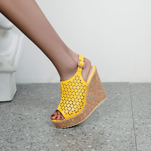 Women High Heel Platform Wedges Sandals