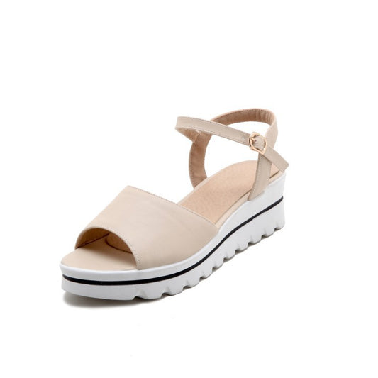 Open Toe Women Sandals Wedge Heels Shoes for Summer 8402