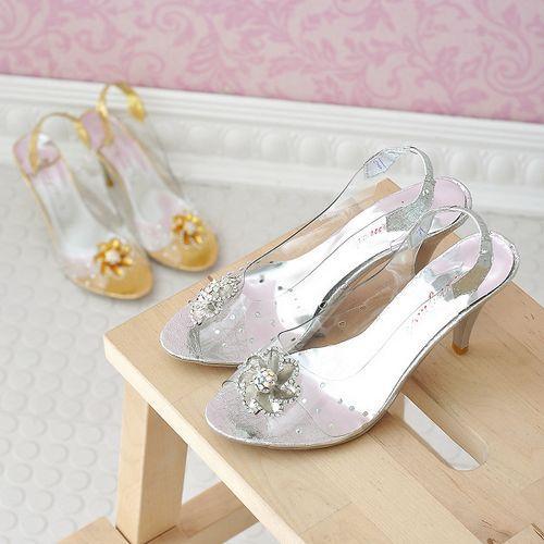 Women's Rhinestone Flower High Heels Sandals Dress Shoes for Summer 6955