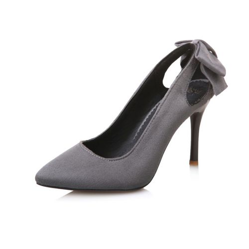Pointed Toe Women Bow Tie Stiletto Heel Pumps High Heels Shoes Woman