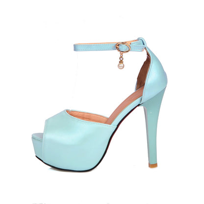 Women's Ankle Strap High Heel Platform Sandals