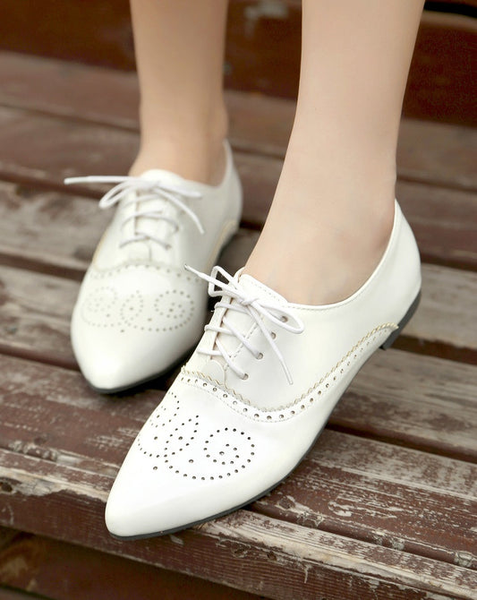 Women's Laser Pointed Toe Flats Shoes