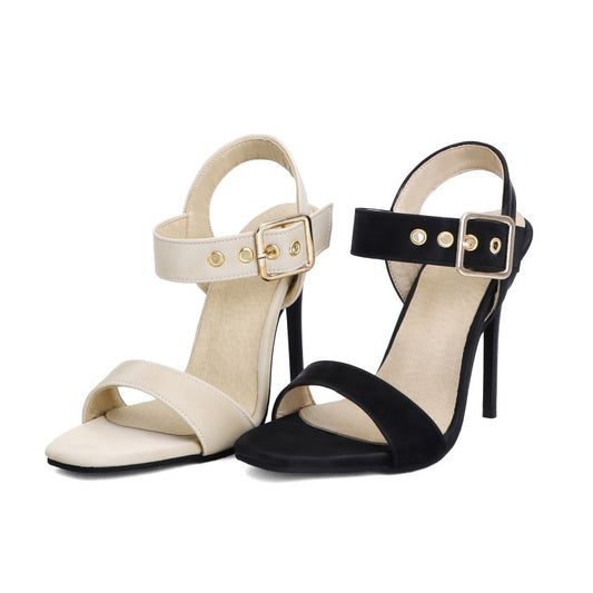 Women's Buckle High Heel Stiletto Sandals