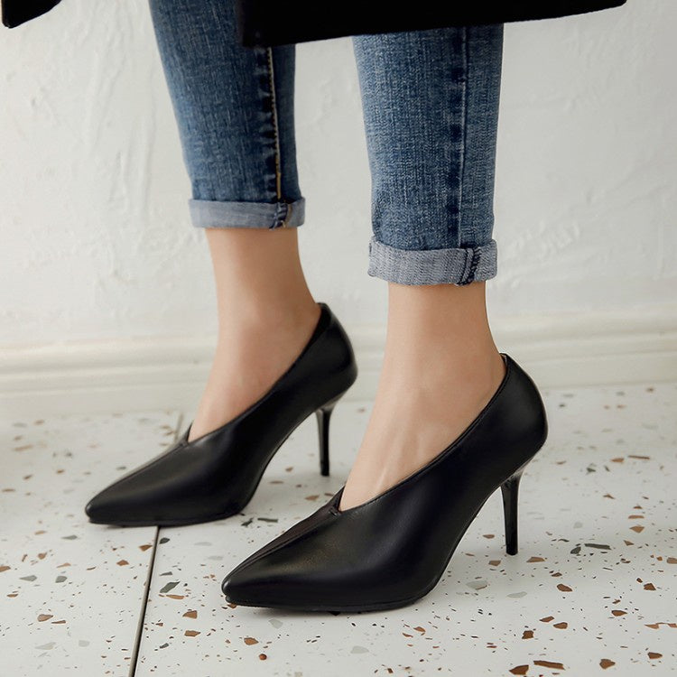 Women's Pointed Toe Stiletto Pumps High Heels