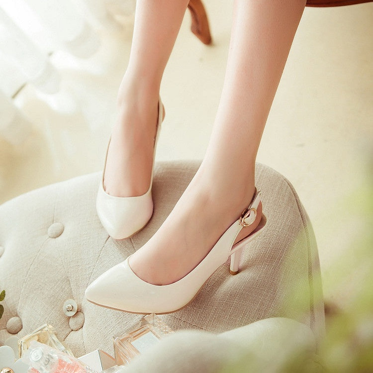 Women's Pointed Toe Slingbacks High Heel Sandals