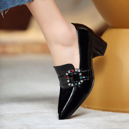 Women's Rhinestone High Heel Dress Shoes