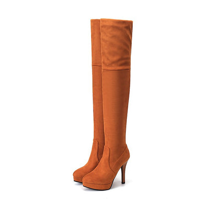 Women's High Heel Platform Thigh High Boots