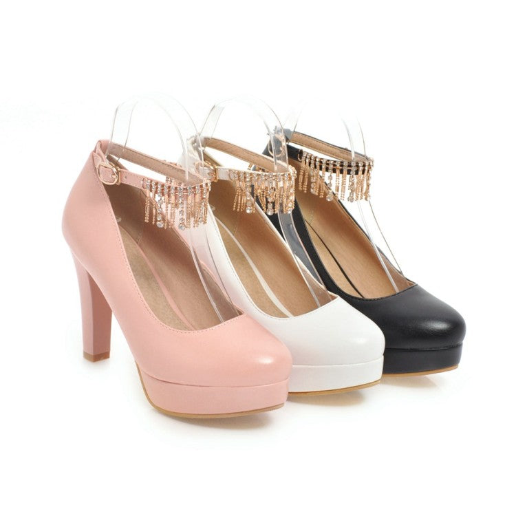 Rhinestone Super High-heel Platform Pumps – meetfun