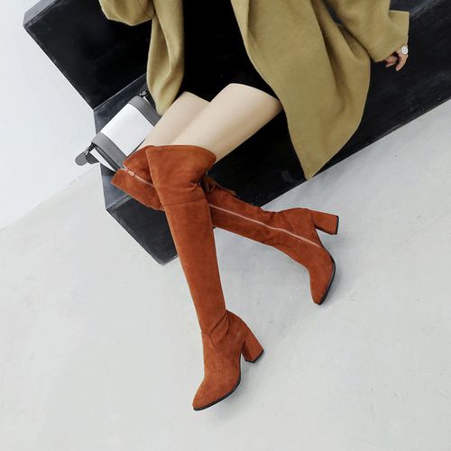 Women Zip High Heels Over the Knee Boots