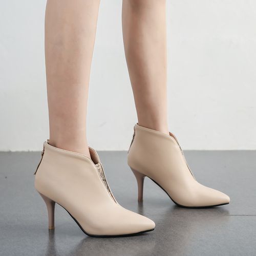 Pointed Toe Women's Stiletto Heels Ankle Boots