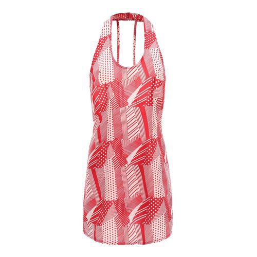 Sexy Halter Backless Print Holiday Women's Dresses