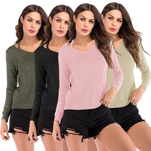 Women's New Slim V-Neck Sweater Spring