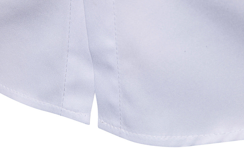 Men's Ethnic Rose Embroidered TurndownPlus Size Long Sleeves Shirts