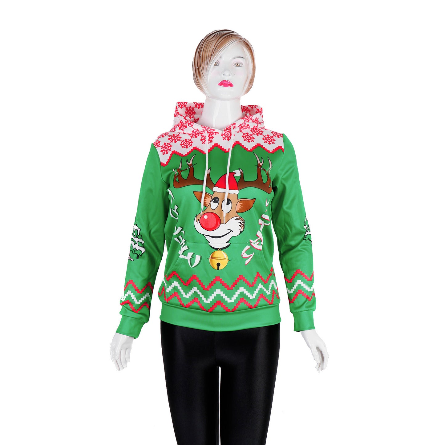 Christmas Reindeer Print Sweatshirt