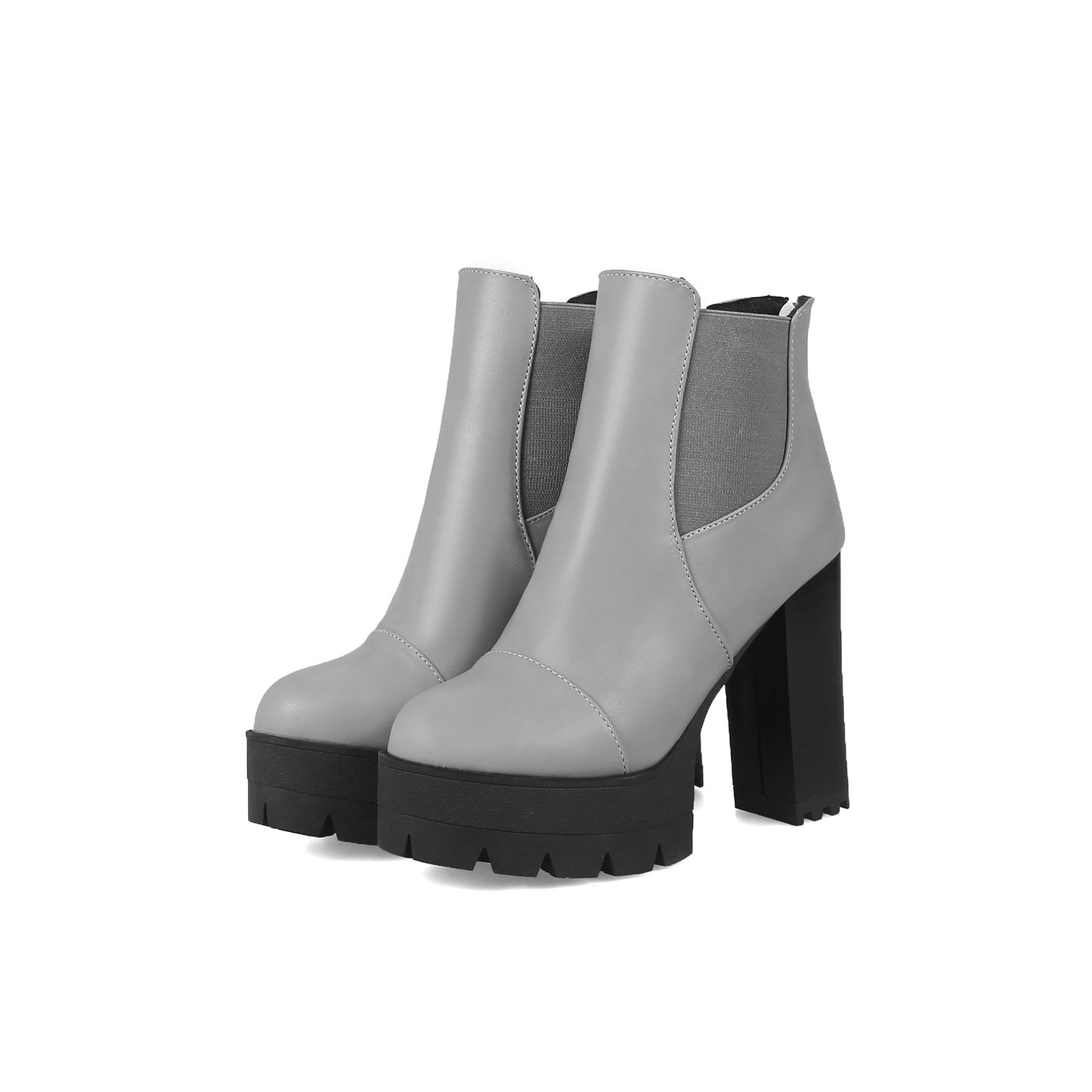 Women Shoes Winter High Heels Platform Short Boots