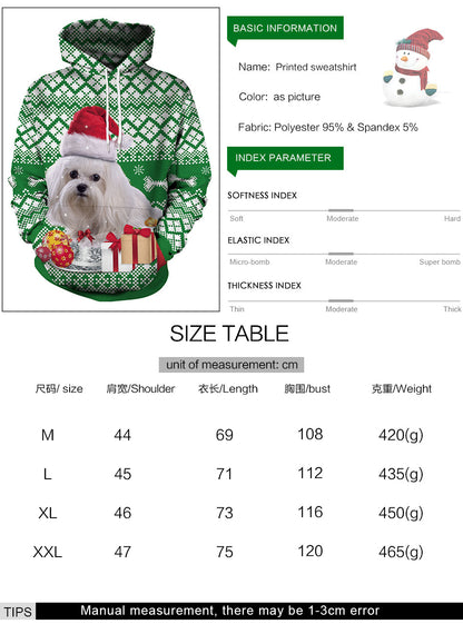 Christmas Dog Print Sweatshirt