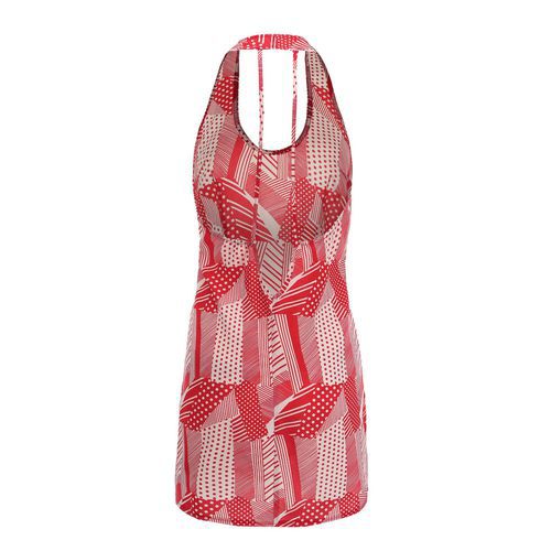 Sexy Halter Backless Print Holiday Women's Dresses