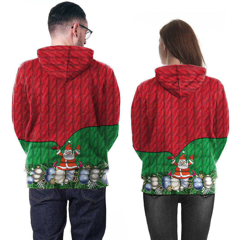 Christmas Print Couple Sweater