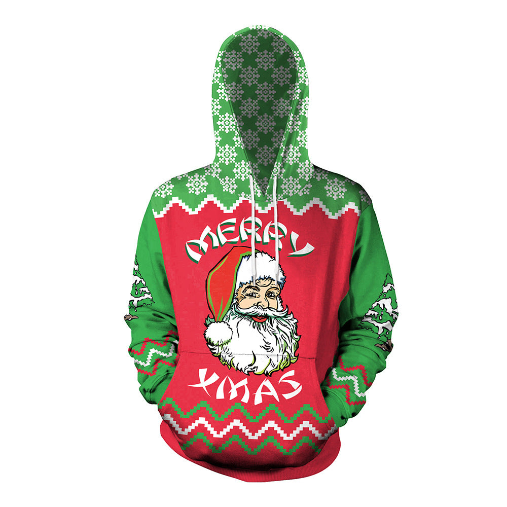 Christmas Sweater Casual Hooded Couple