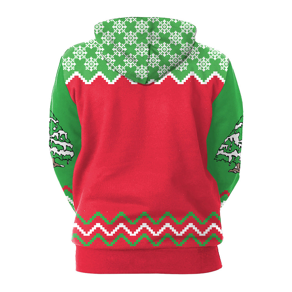 Christmas Sweater Casual Hooded Couple