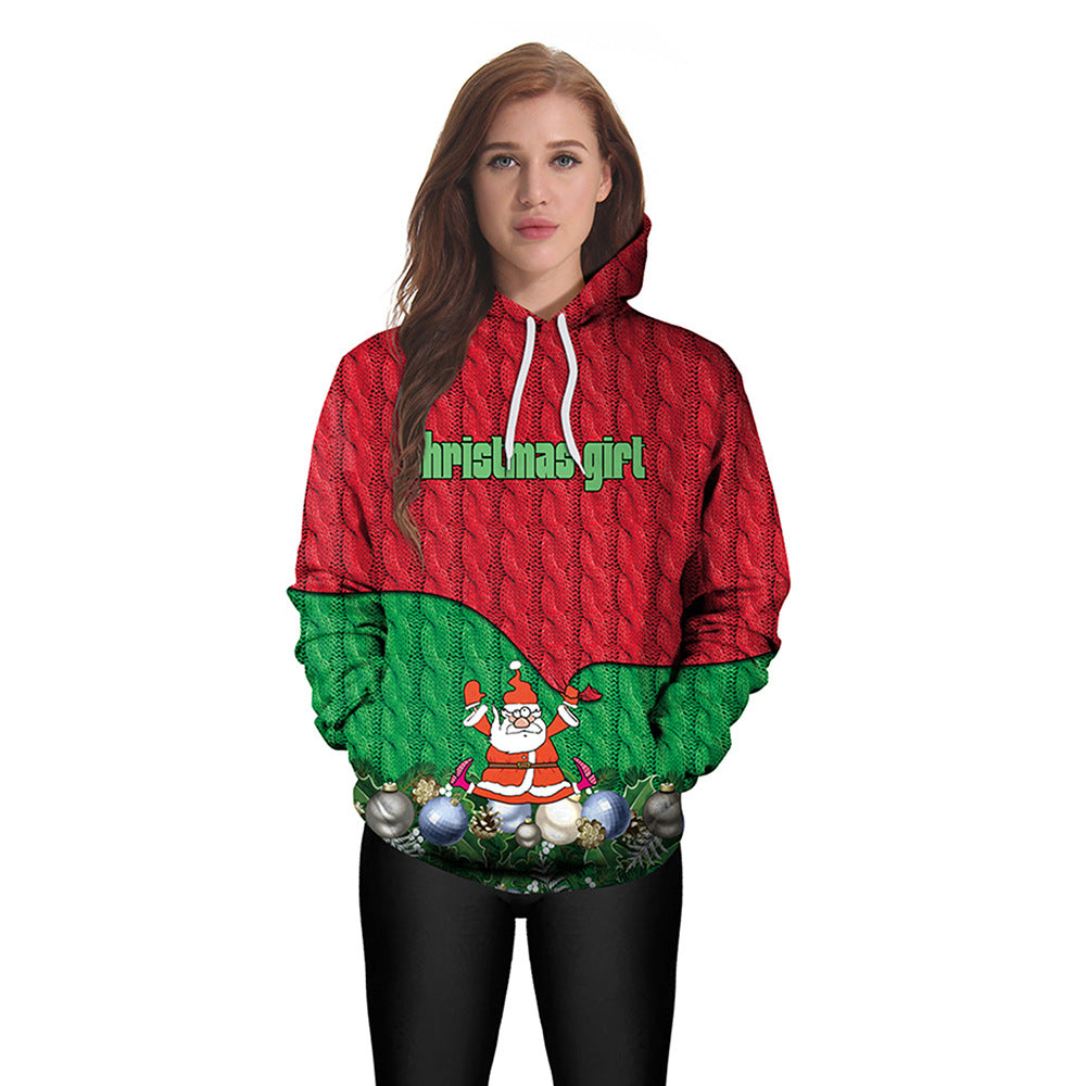 Christmas Print Couple Sweater