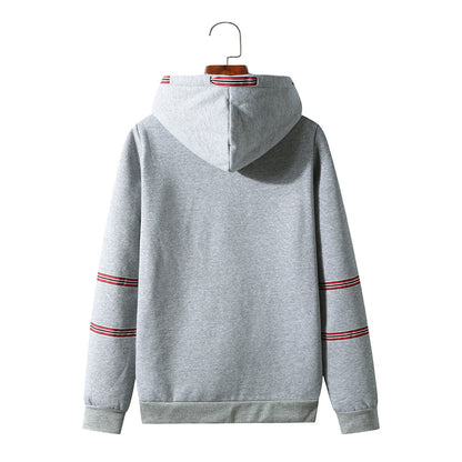 Men Sports Hooded Sweater Coat