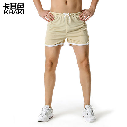 Flexible Elasticity Drawstring  Breathable Sweat Running Trainning Shorts