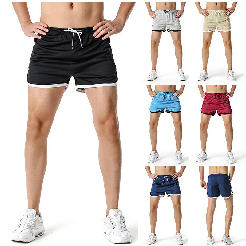 Flexible Elasticity Drawstring  Breathable Sweat Running Trainning Shorts