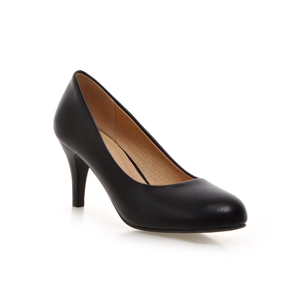 Soft Leather Pumps Women Stiletto High Heels Shoes 8527