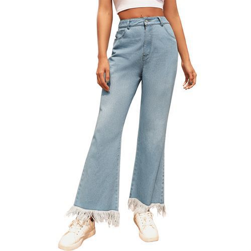 Retro Fashion All-matched Washable Denim High Waist Women Jeans