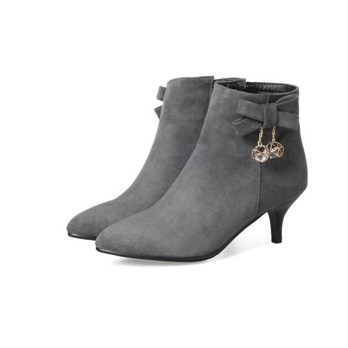 Women Knot High Heels Short Boots