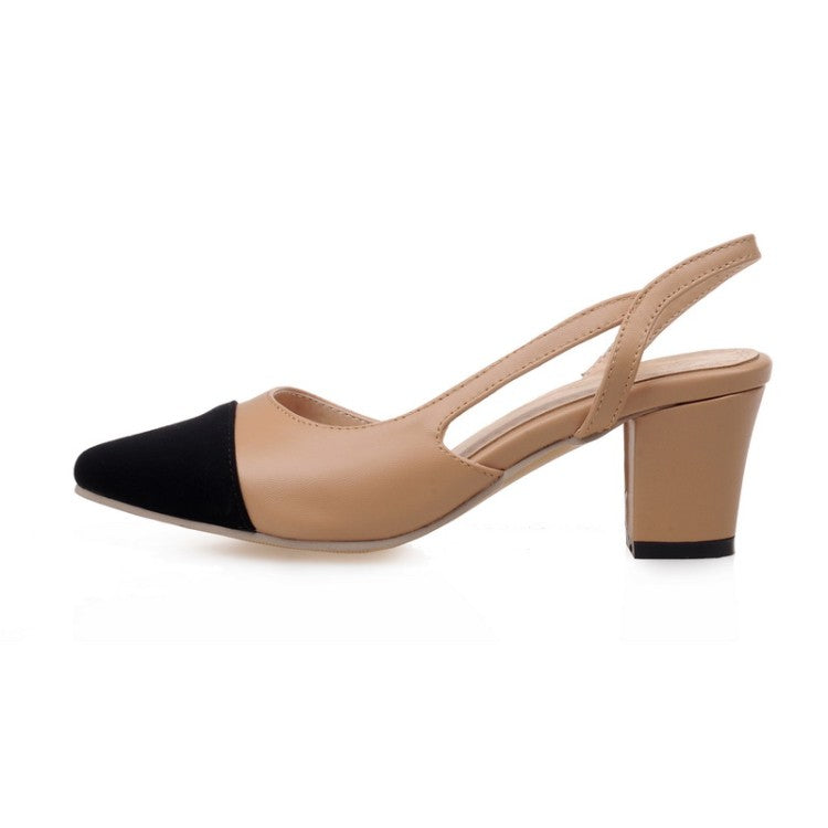 Women Velvet Slingbacks Flat Sandals Shoes 9714 – meetfun